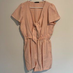 Zara Romper with Knotted Tie